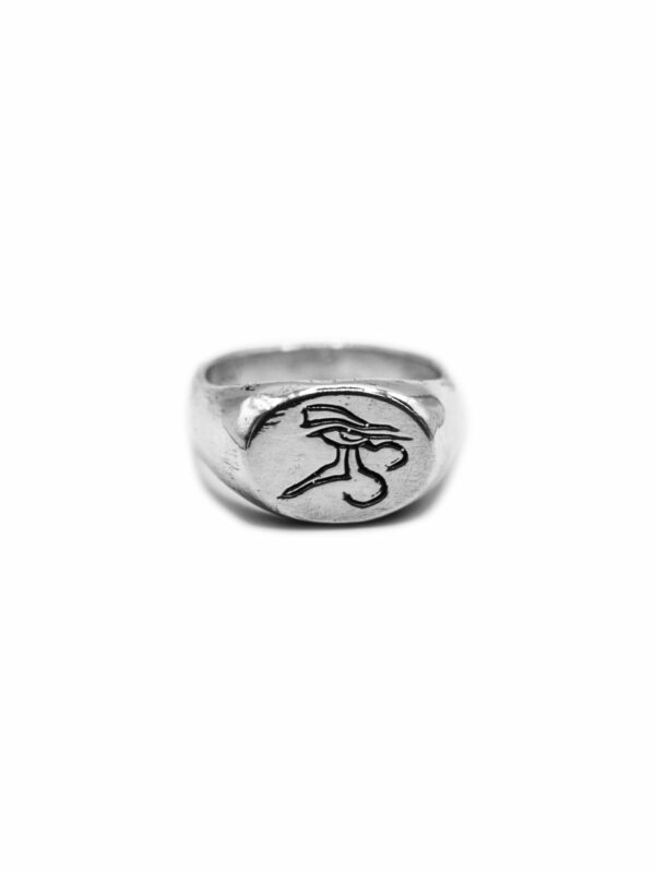 urban sterling eye of horus signet ring