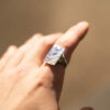 Urban sterling Fall of Icarus argentium silver signet ring