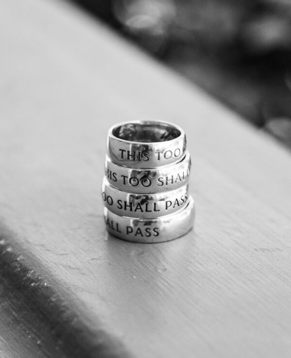 urban sterling 940 argentium silver this too shall pass solomon's ring