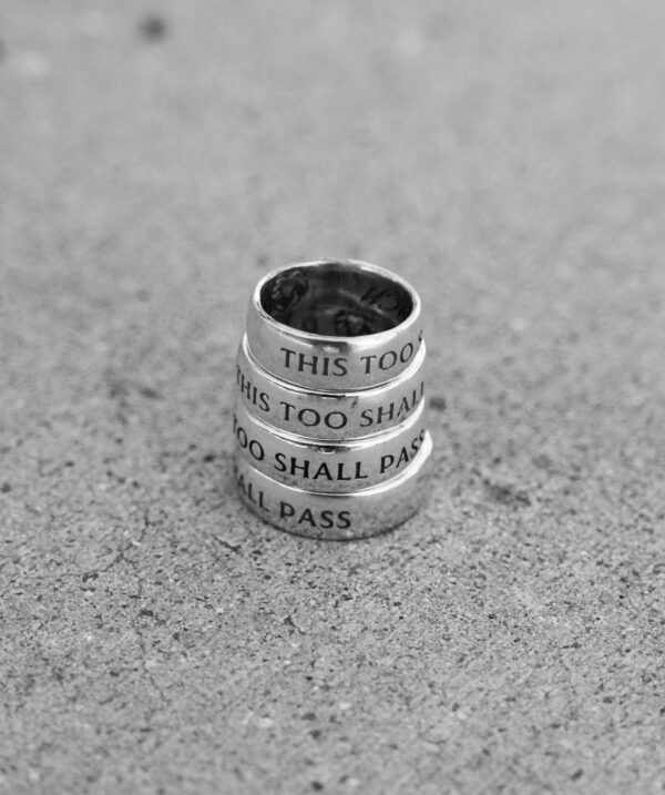 urban sterling 940 argentium silver this too shall pass solomon's ring