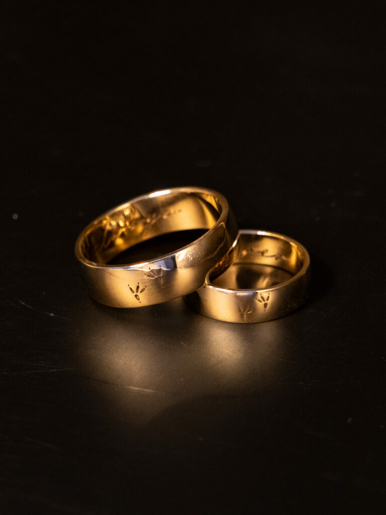 custom urban sterling gold wedding bands
